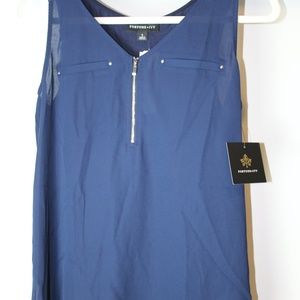 Fortune + Ivy Navy Blouse